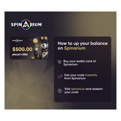 Spinarium.com $500 Wallet Card Code