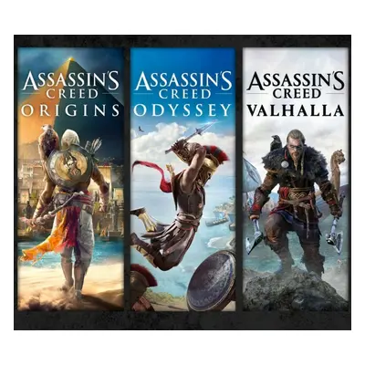 Assassin's Creed Bundle: Assassin's Creed Valhalla, Assassin's Creed Odyssey, and Assassin's Cre