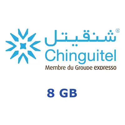 Chinguitel 8 GB Data Mobile Top-up MR