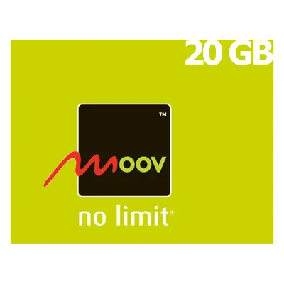 Moov 20 GB Data Mobile Top-up TD