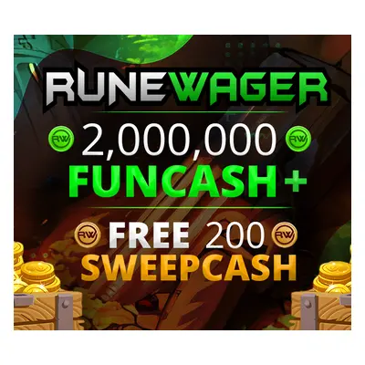 Runewager 2000000 Fun Cash + FREE 200 Sweep Cash