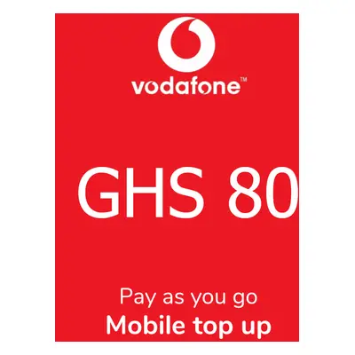 Vodafone 80 GHS Mobile Top-up GH