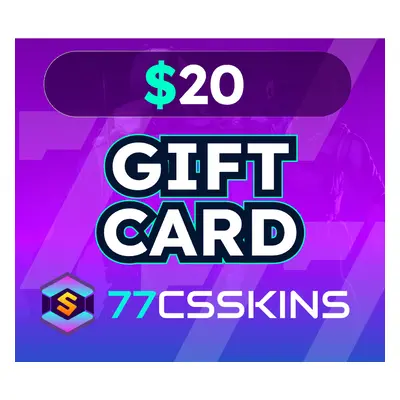 77csskins $20 Gift Card US