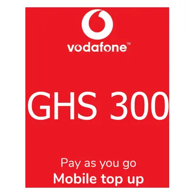 Vodafone 300 GHS Mobile Top-up GH