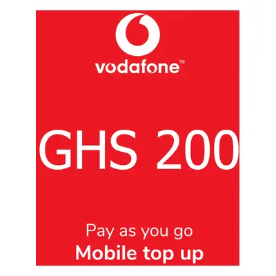 Vodafone 200 GHS Mobile Top-up GH