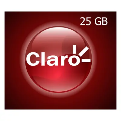 Claro 25 GB Data Mobile Top-up CR