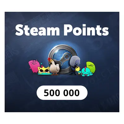 500.000 Steam Points Manual Delivery