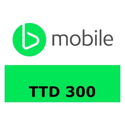 bMobile 300 TTD Mobile Top-up TT