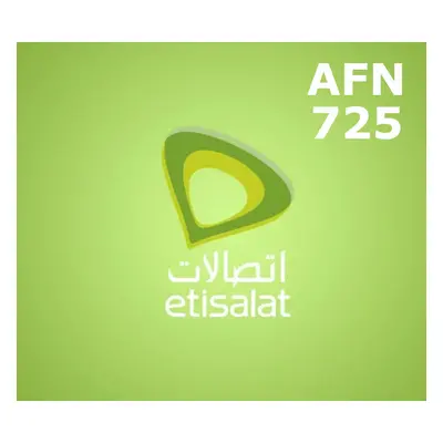 Etisalat 725 AFN Mobile Top-up AF