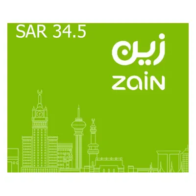 Zain 34.5 SAR Gift Card SA