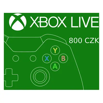 XBOX Live 800 CZK Prepaid Card CZ