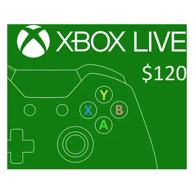 XBOX Live $120 Prepaid Card US