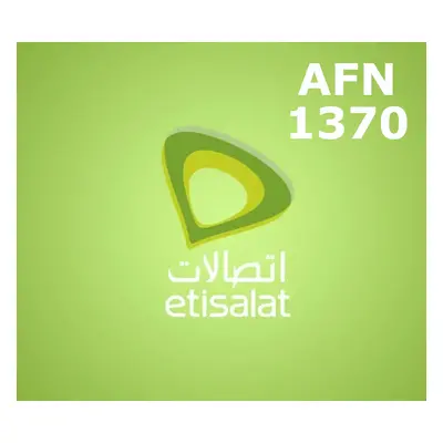 Etisalat 1370 AFN Mobile Top-up AF