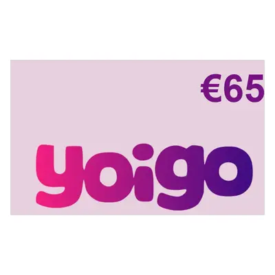 Yoigo €65 Mobile Top-up ES