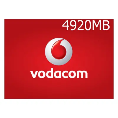 Vodacom 4920MB Data Mobile Top-up TZ