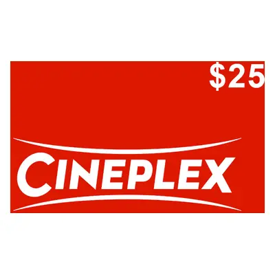 Cineplex $25 Gift Card CA