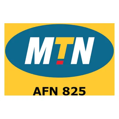 MTN 825 AFN Mobile Top-up AF