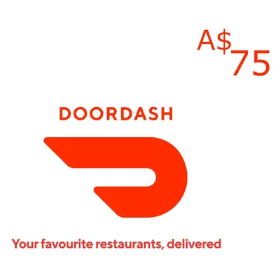 DoorDash A$75 Gift Card AU