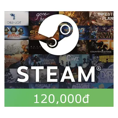 Steam Gift Card $120 000 VND Global Activation Code