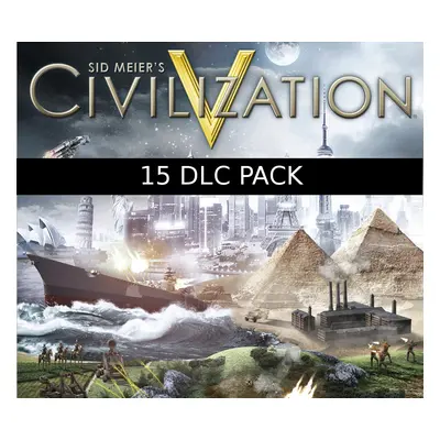 Sid Meier's Civilization V - 15 DLC Pack EU Steam CD Key