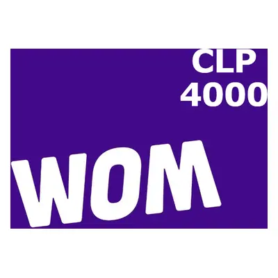 Wom 4000 CLP Mobile Top-up CL