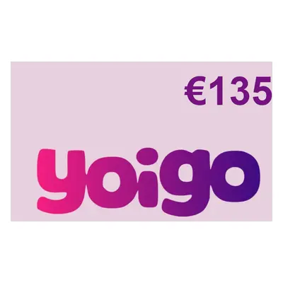 Yoigo €135 Mobile Top-up ES