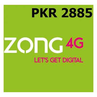 Zong 2885 PKR Mobile Top-up PK