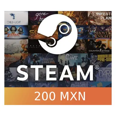 Steam Gift Card 200 MXN MX Activation Code