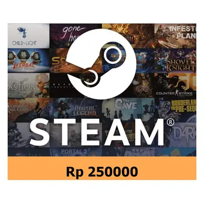 Steam Wallet Card IDR 250000 ID Activation Code