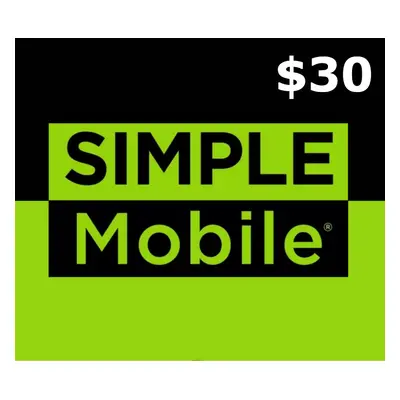 SimpleMobile $30 Mobile Top-up US