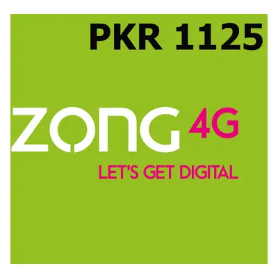 Zong 1125 PKR Mobile Top-up PK