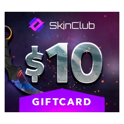 Skin.Club $10 Gift Card