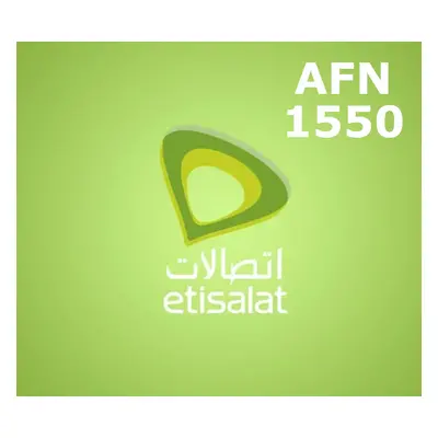 Etisalat 1550 AFN Mobile Top-up AF