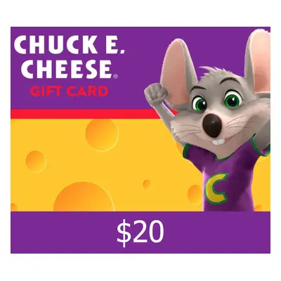 Chuck E. Cheese $20 Gift Card US