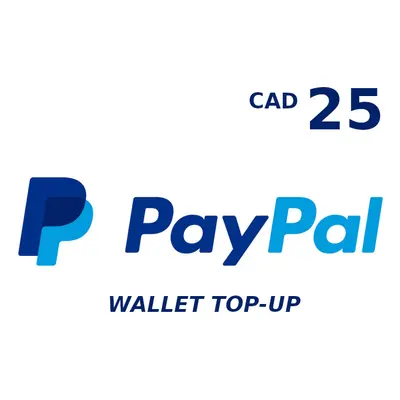 PayPal Wallet 25 CAD Top Up