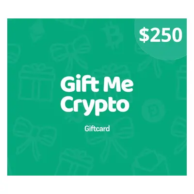 Gift Me Crypto $250 Gift Card