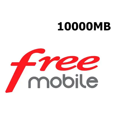 Free 10000MB Data Mobile Top-up SN