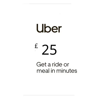 Uber £25 UK Gift Card