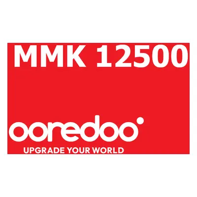 Ooredoo 12500 MMK Mobile Top-up MM