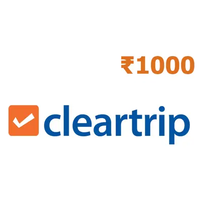 Cleartrip Flights & Hotels ₹1000 Gift Card IN