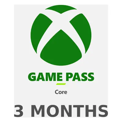 XBOX Game Pass Core 3 Months Subscription Card AR