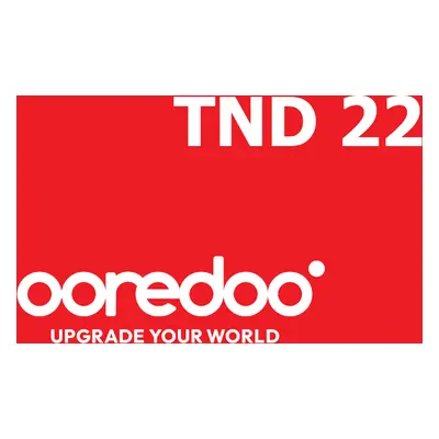 Ooredoo 22 TND Mobile Top-up TN