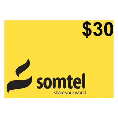 Somtel $30 Mobile Top-up SO