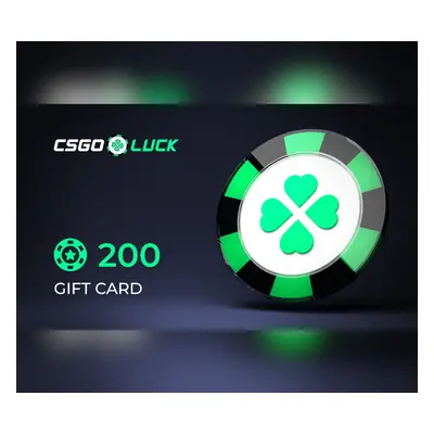 CSGOluck 200 Balance Gift Card