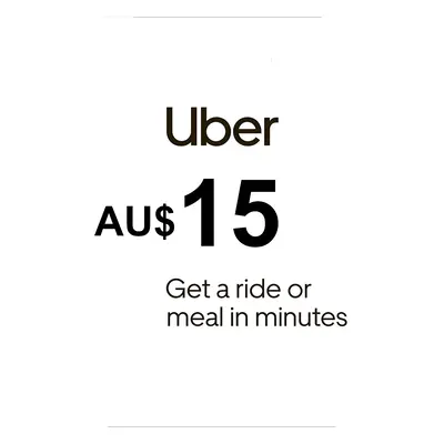 Uber AU$15 AU Gift Card