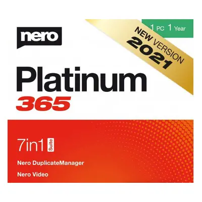 Nero Platinum 365 2021 Key (1 Year / 1 PC)