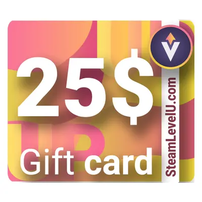 SteamLevelU 25 USD Gift Card