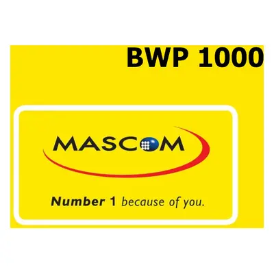 Mascom 1000 BWP Mobile Top-up BW