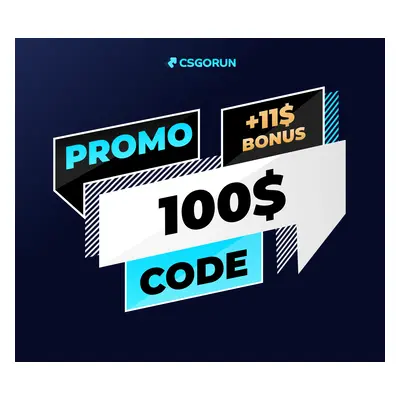 CSGORUN - $100 Gift Card + $11 Bonus