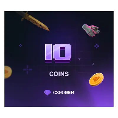 CSGOGem 10 Coins Gift Card